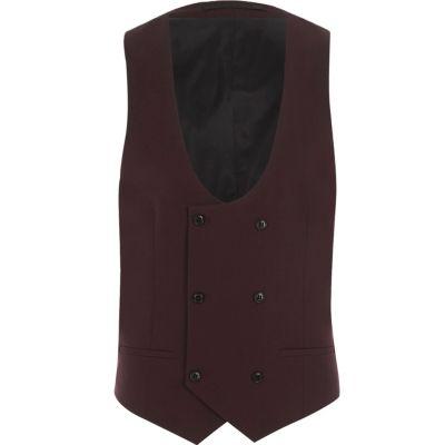 River Island Mens Stretch Fit Suit Waistcoat