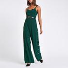 River Island Womens Wide Leg Popper Side Jumpsuit