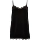 River Island Womens Velvet Lace Cami Top