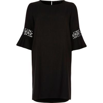 River Island Womens Lace Cut Out Swing Dress