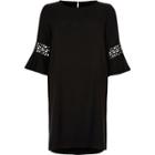River Island Womens Lace Cut Out Swing Dress