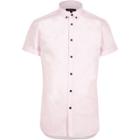 River Island Mens Smart Slim Fit Short Sleeve Shirt