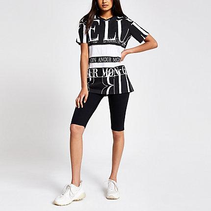 River Island Womens Embellished Printed Boyfriend T-shirt