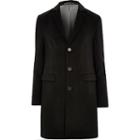 River Island Mens Big And Tall Single Breasted Overcoat
