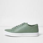 River Island Mens Perforated Lace-up Sneakers