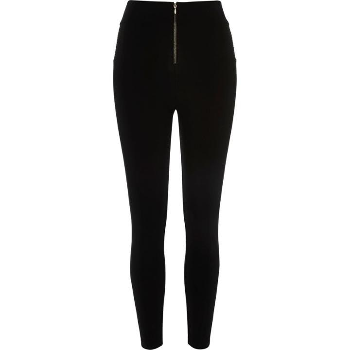 River Island Womens Zip Front Leggings