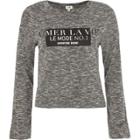 River Island Womens 'aimer La Vie' Long Flare Sleeve T-shirt