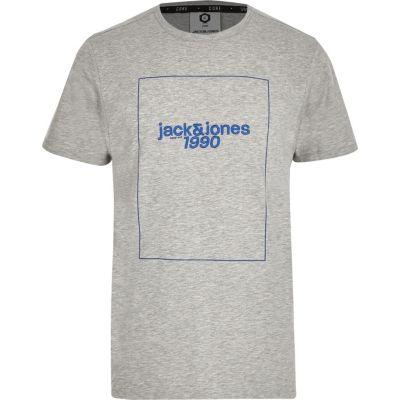 River Island Mens Jack And Jones Front Print T-shirt