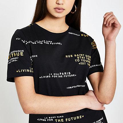 River Island Womens Printed Jumbo T-shirt