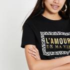 River Island Womens 'l'amour' Printed T-shirt