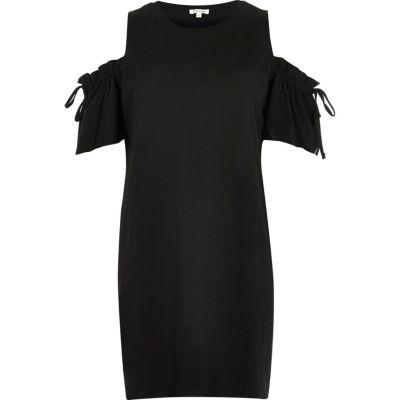 River Island Womens Cold Shoulder Drawstring T-shirt