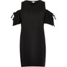 River Island Womens Cold Shoulder Drawstring T-shirt