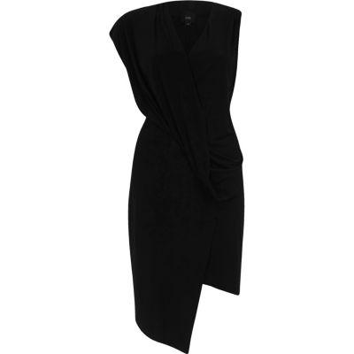 River Island Womens Sleeveless Wrap Bodycon Dress