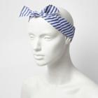 River Island Womens White And Stripe Bandana