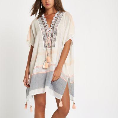 River Island Womens Oversized Tassel Beach Cover Up