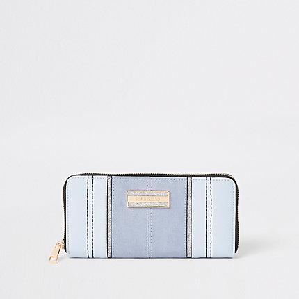River Island Womens Glitter Zip Around Purse