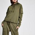 River Island Womens Embellished Utility Hoodie