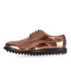 River Island Mensbronze Metallic Cleated Sole Shoes