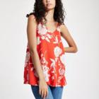 River Island Womens Floral Split Strap Cami Top
