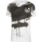 River Island Mens White 'space Ibiza' Muscle Fit T-shirt