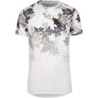 River Island Mens White Floral Fade Print Muscle Fit T-shirt