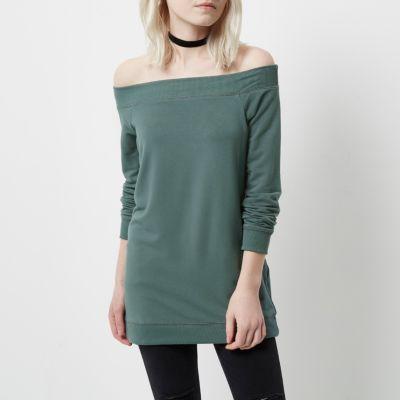 River Island Womens Petite Bardot Sweatshirt