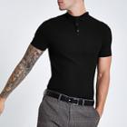 River Island Mens Ri Studio Rib Slim Fit Polo Shirt