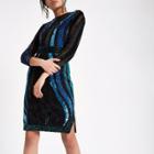 River Island Womens Sequin Embellished Column Dress