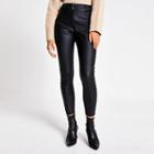 River Island Womens Faux Leather High Waisted Trousers