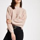 River Island Womens Luxe Puff Sleeve Knit Jumper