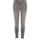 River Island Womens Ripped Molly Reform Jeggings