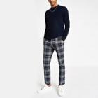 River Island Mens Textured Slim Fit Crew Neck Sweater