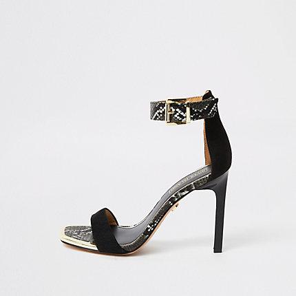 River Island Womens Barely There Snake Print Sandals