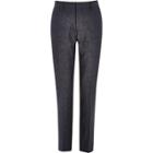 River Island Mens Denim Linen-blend Slim Suit Pants