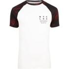 River Island Mensbig & Tall White Floral Raglan Sleeve T-shirt