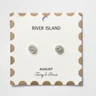 River Island Womens August Birthstone Stud Earrings