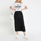River Island Womens White Slogan Print T-shirt