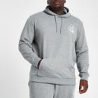 River Island Mens Big And Tall Slim Fit Embroidered Hoodie