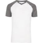 River Island Menswhite Muscle Fit V-neck T-shirt