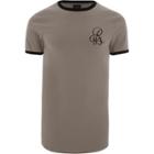 River Island Mens Embroidered Muscle Fit T-shirt