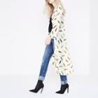 River Island Womens Feather Print Duster Jacket