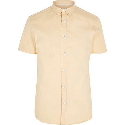 River Island Mens Short Sleeve Twill Shirt