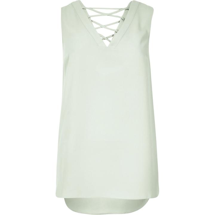 River Island Womens Lattice Back Blouse