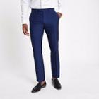 River Island Mens Bright Slim Fit Suit Trousers