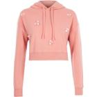 River Island Womens Embellished Cropped Hoodie