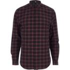 River Island Mens Big And Tall Check Long Sleeve Shirt