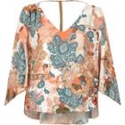 River Island Womens Paisley Print Chain Back Top