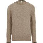River Island Mens Waffle Knit Slim Fit Sweater