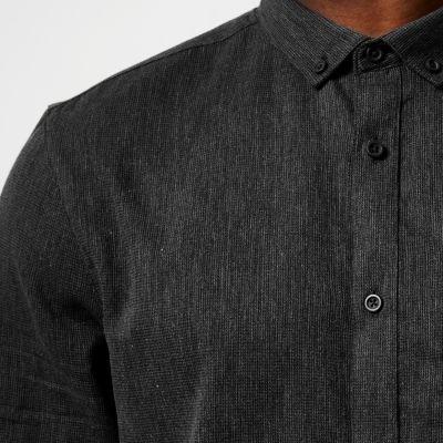 River Island Mens Waffle Texture Shirt