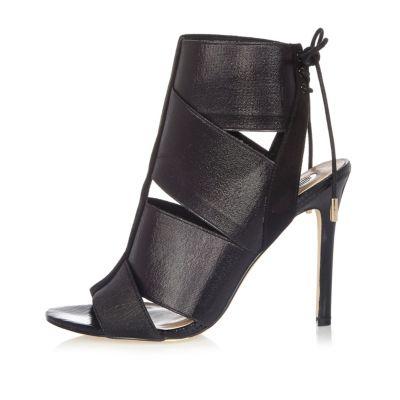 River Island Womens Elastic Strap Shoe Boots
